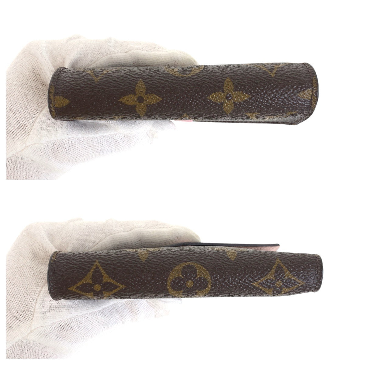 18460
LOUIS VUITTON ルイヴィトン モノグラム ポルトフォイユ ヴィクトリーヌ ブラウン ローズ バレリーヌ ピンク ゴールド金具 PVC / レザー M62360 折財布 コンパクトウォレット  レディース AB39