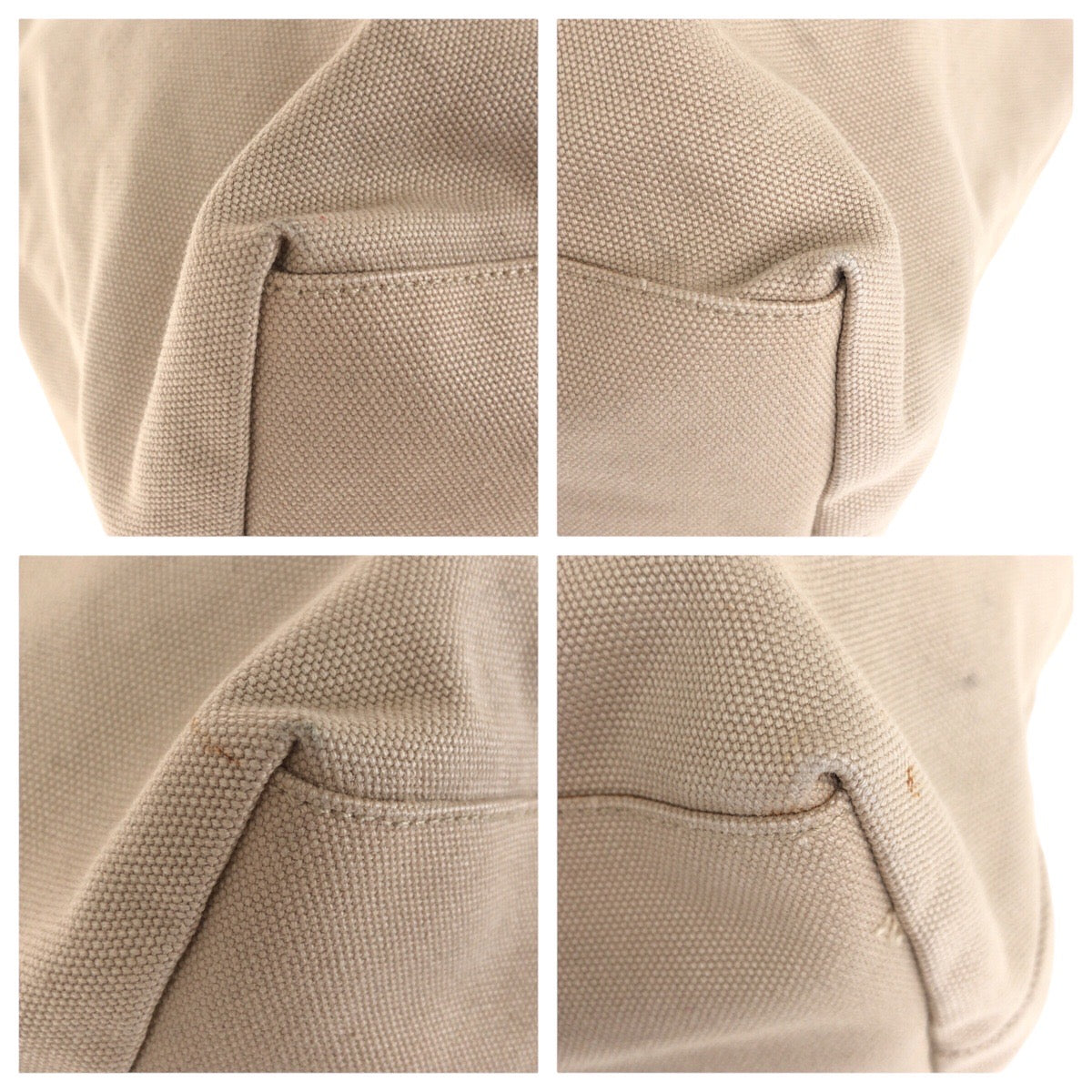 18462
PRADA プラダ 三角ロゴプレート ベージュ ピンク シルバー金具  キャンバス / スウェード トートバッグ ショルダーバッグ  レディース AB22
