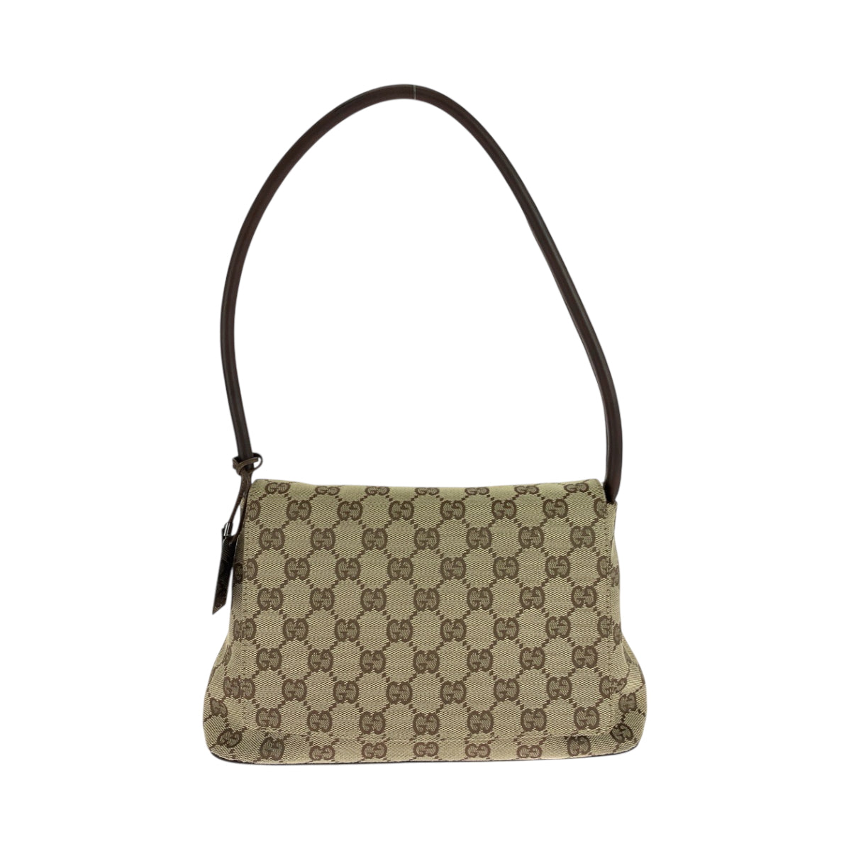 18465
GUCCI グッチ ベージュ ブラウン シルバー金具 GGキャンバス 90646 ショルダーバッグ 肩掛け  レディース ABP52