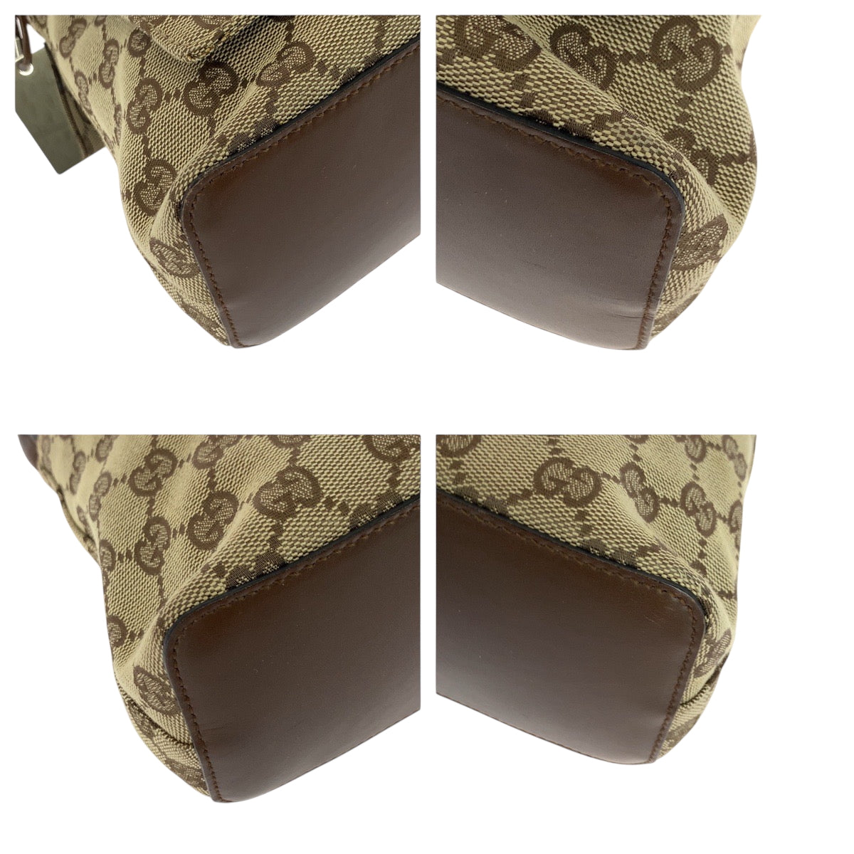 18465
GUCCI グッチ ベージュ ブラウン シルバー金具 GGキャンバス 90646 ショルダーバッグ 肩掛け  レディース ABP52