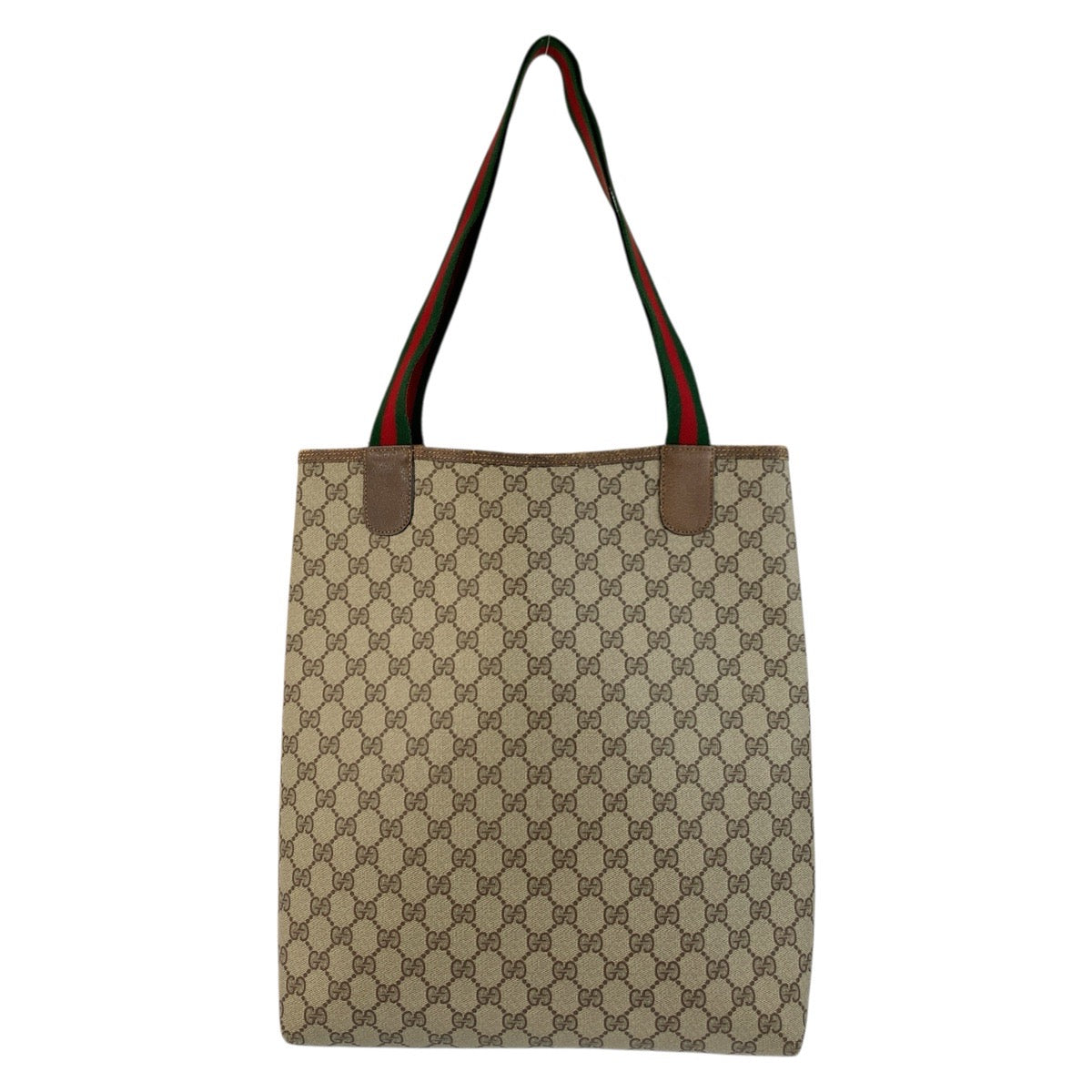 18468
GUCCI グッチ ヴィンテージ シェリーライン オールドグッチ ベージュ ブラウン GGスプリームキャンバス 39 02 003 トートバッグ ショルダーバッグ  レディース AB33