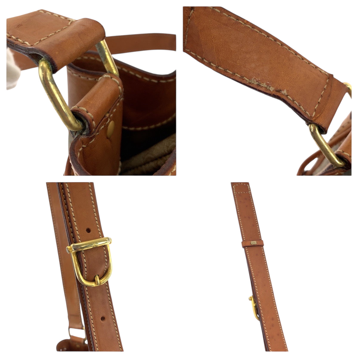 18470
CELINE セリーヌ マカダム ベージュ ブラウン ゴールド金具 PVC ショルダーバッグ ポーチ付き  レディース AB32