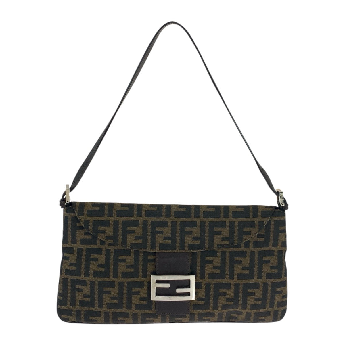 18471
FENDI フェンディ ヴィンテージ ズッカ柄 ブラウン シルバー金具 キャンバス 2384 26796 018 ショルダーバッグ ハンドバッグ  レディース AB48