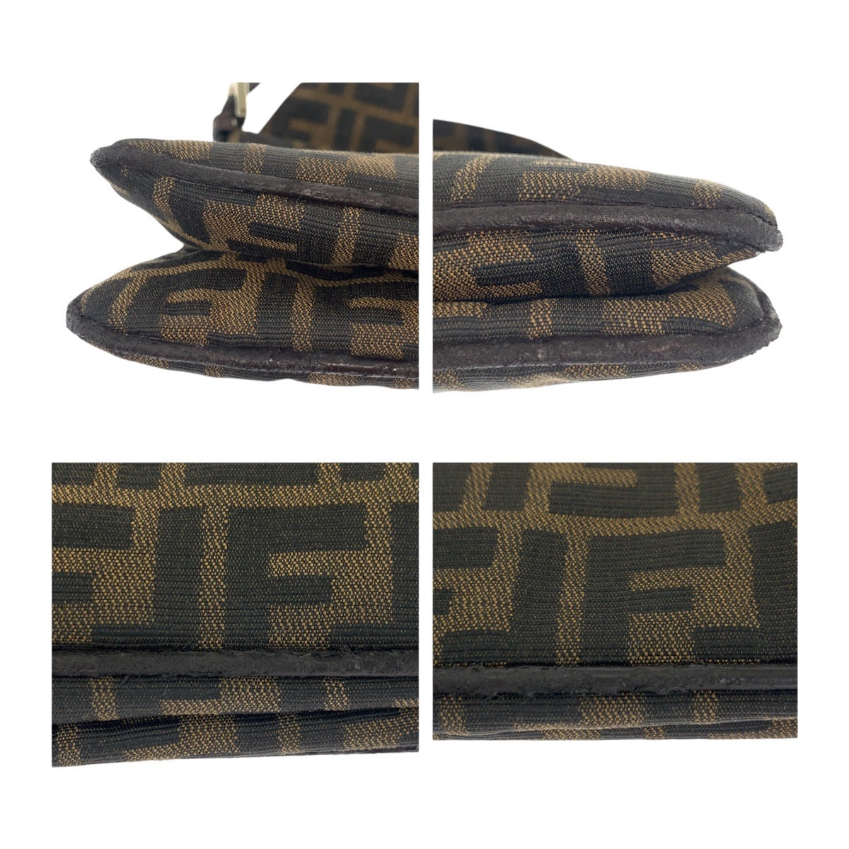 18471
FENDI フェンディ ヴィンテージ ズッカ柄 ブラウン シルバー金具 キャンバス 2384 26796 018 ショルダーバッグ ハンドバッグ  レディース AB48