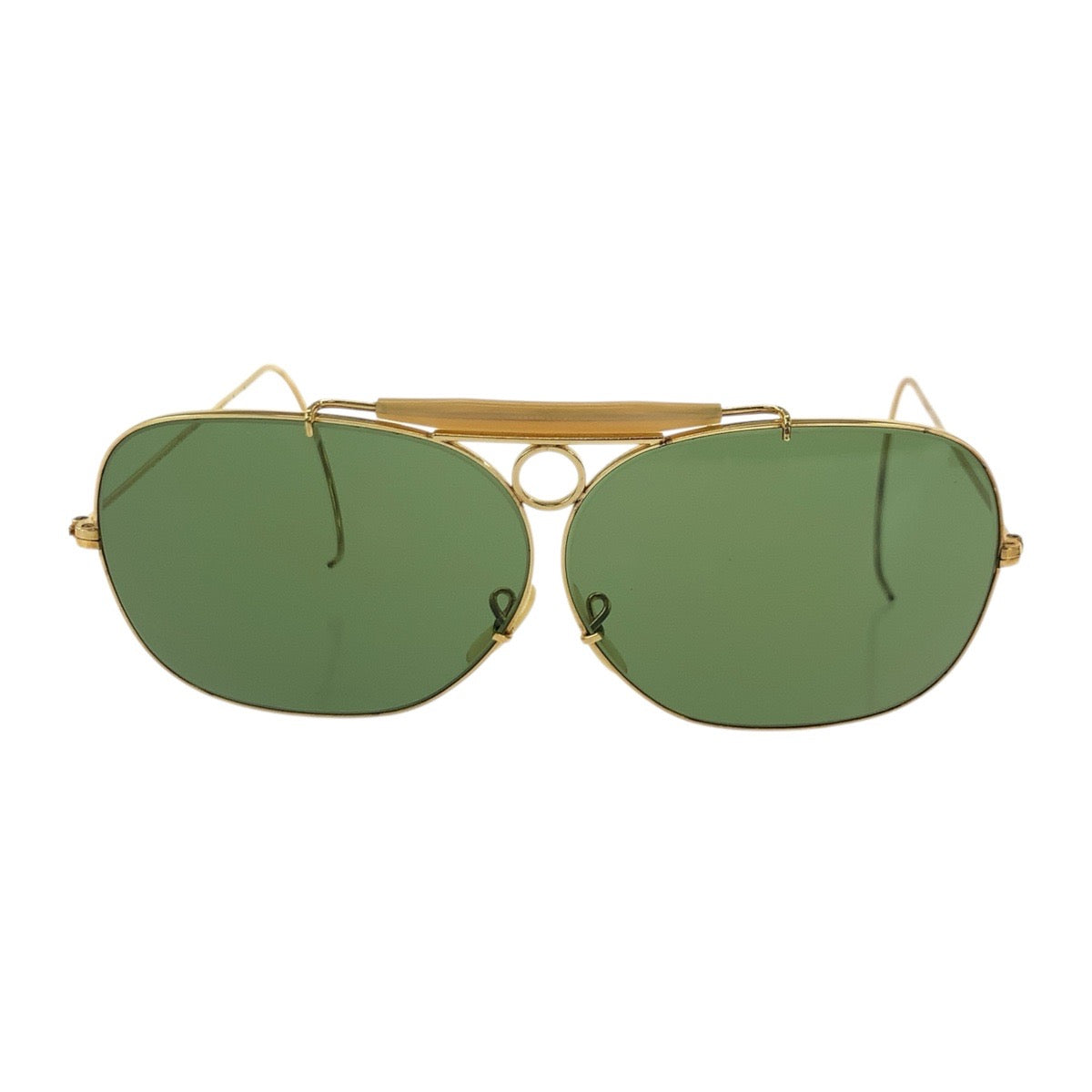 18476
Ray-Ban レイバン ヴィンテージ B&L RAY-BAN U.S.A グリーン ゴールド金具 ガラス / メタル サングラス ティアドロップ  メンズ AB12