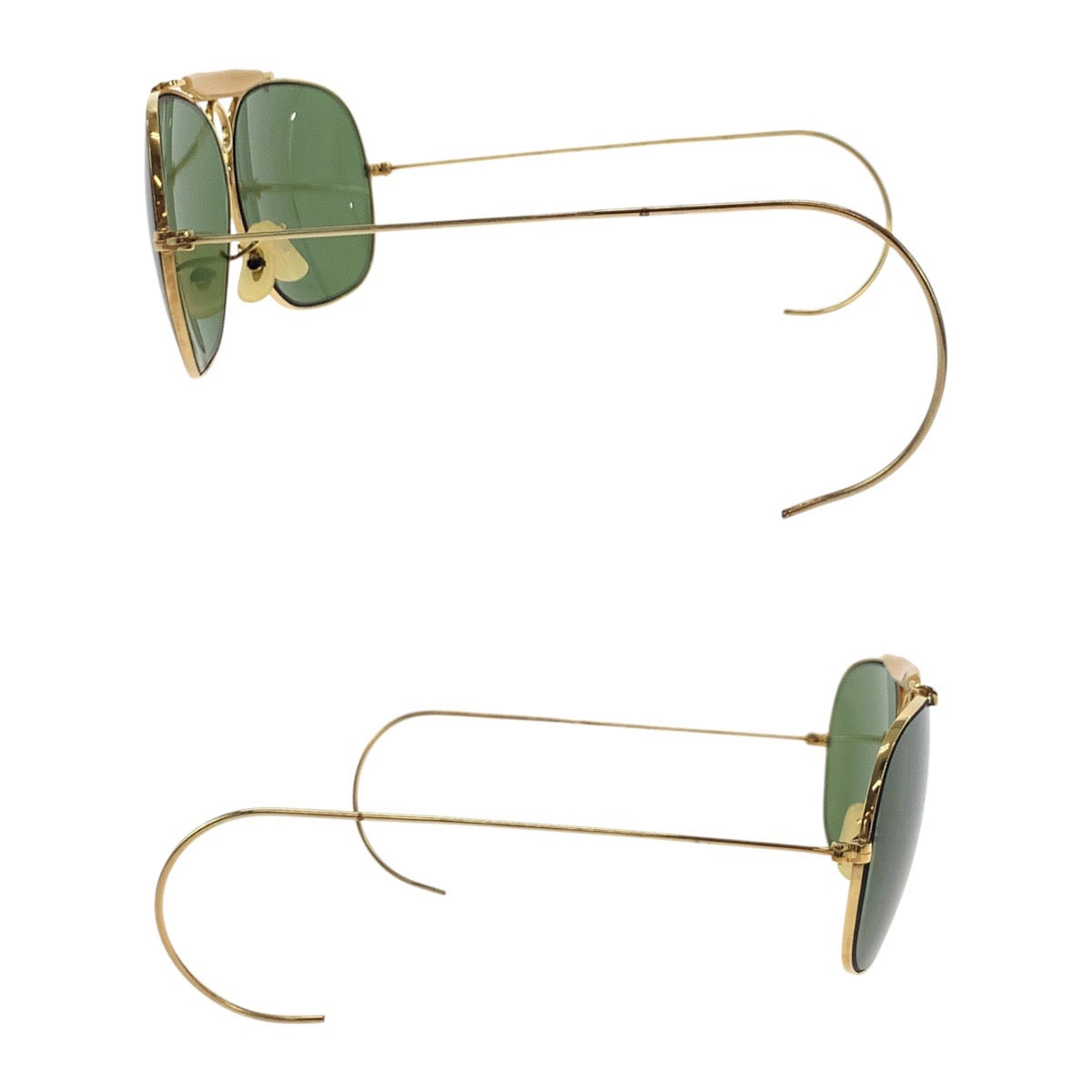18476
Ray-Ban レイバン ヴィンテージ B&L RAY-BAN U.S.A グリーン ゴールド金具 ガラス / メタル サングラス ティアドロップ  メンズ AB12