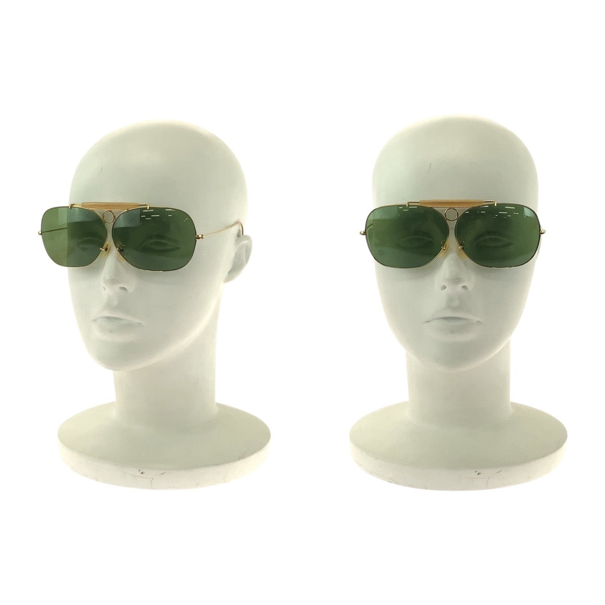 18476
Ray-Ban レイバン ヴィンテージ B&L RAY-BAN U.S.A グリーン ゴールド金具 ガラス / メタル サングラス ティアドロップ  メンズ AB12
