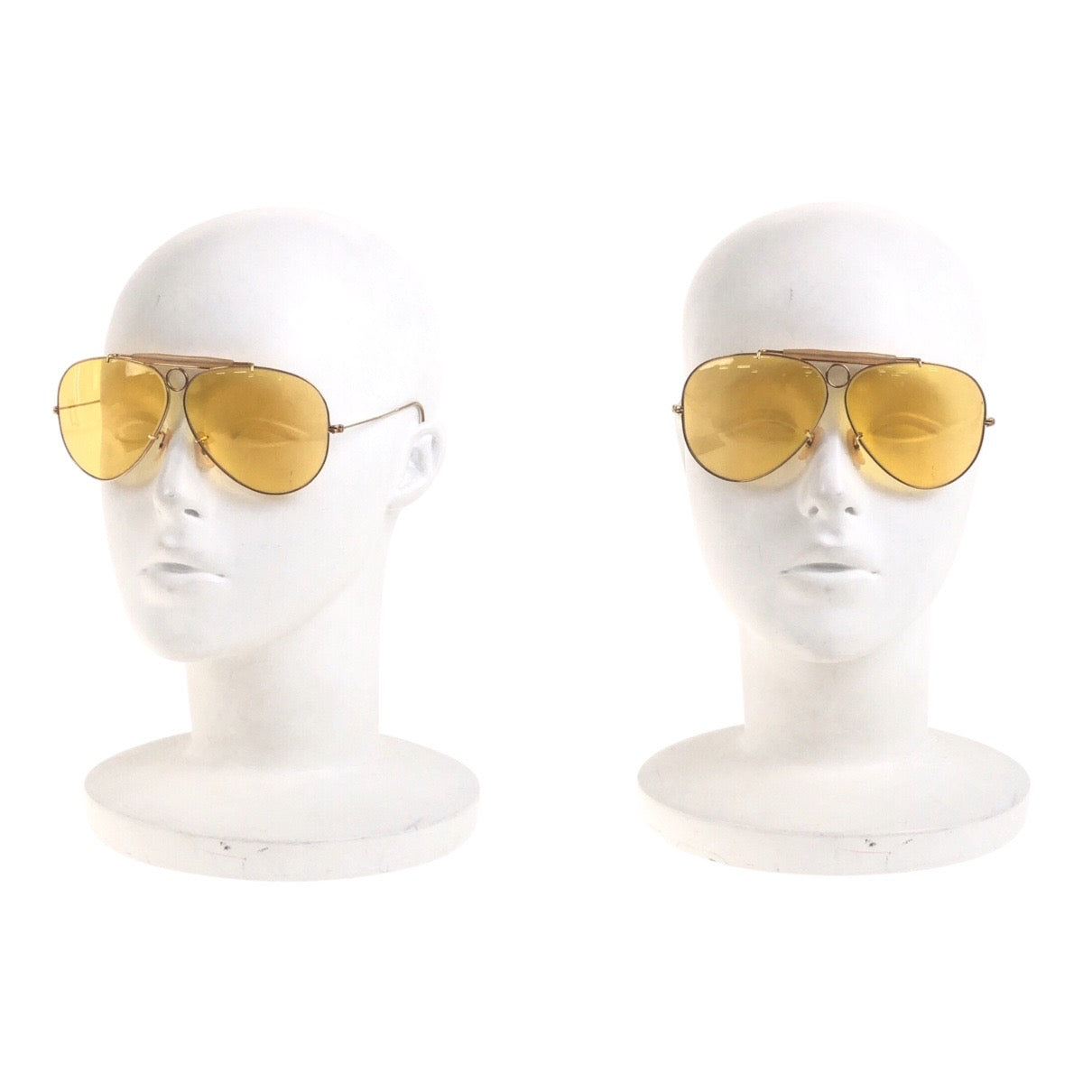18477
Ray-Ban レイバン ヴィンテージ B&L RAY-BAN U.S.A イエロー ゴールド金具 ガラス / メタル サングラス ティアドロップ  メンズ AB12