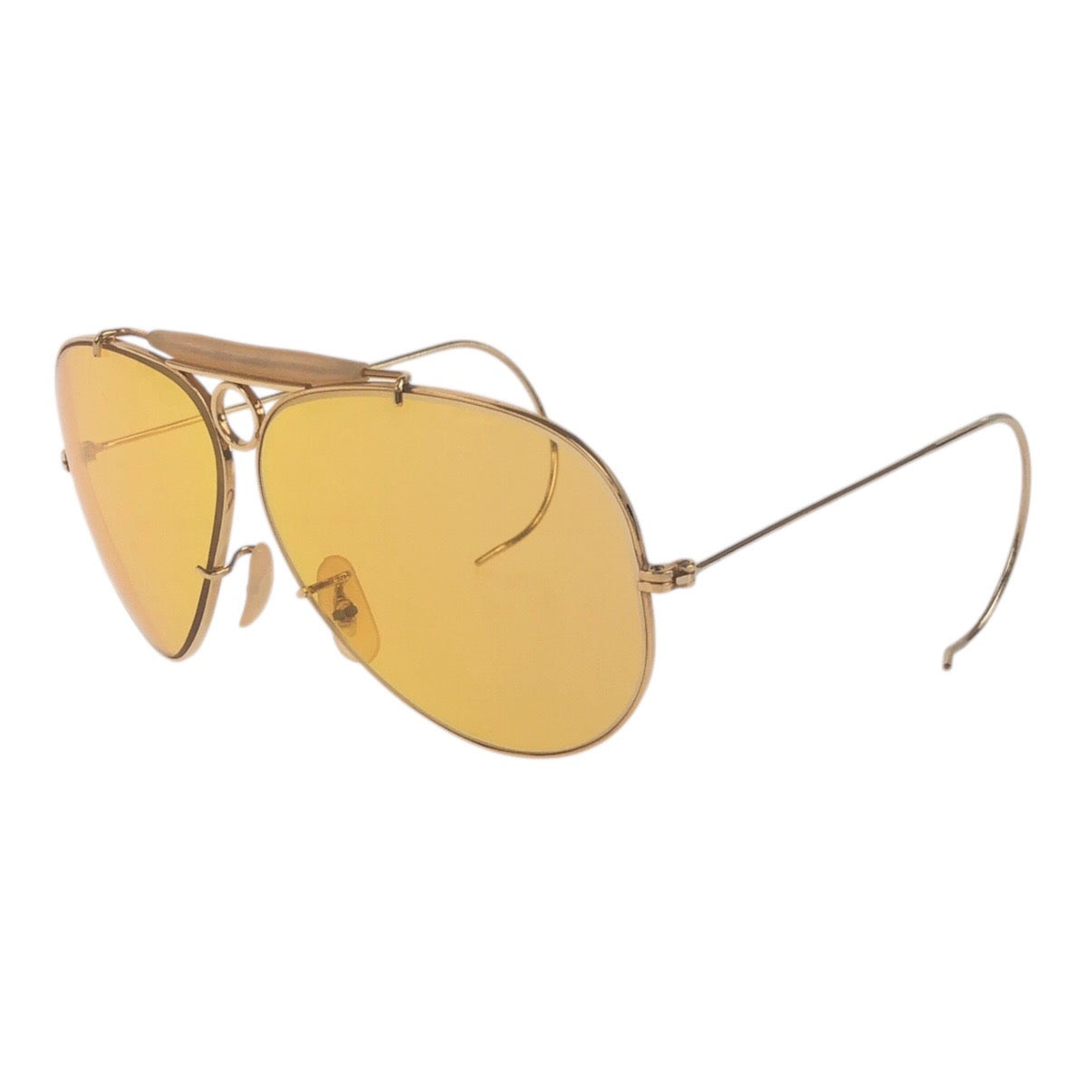 18477
Ray-Ban レイバン ヴィンテージ B&L RAY-BAN U.S.A イエロー ゴールド金具 ガラス / メタル サングラス ティアドロップ  メンズ AB12