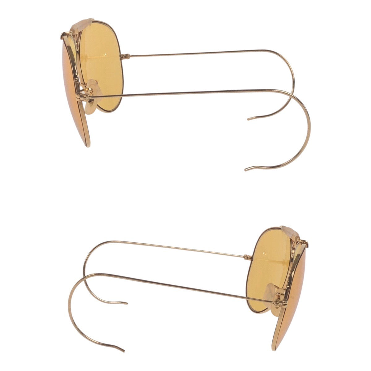 18477
Ray-Ban レイバン ヴィンテージ B&L RAY-BAN U.S.A イエロー ゴールド金具 ガラス / メタル サングラス ティアドロップ  メンズ AB12