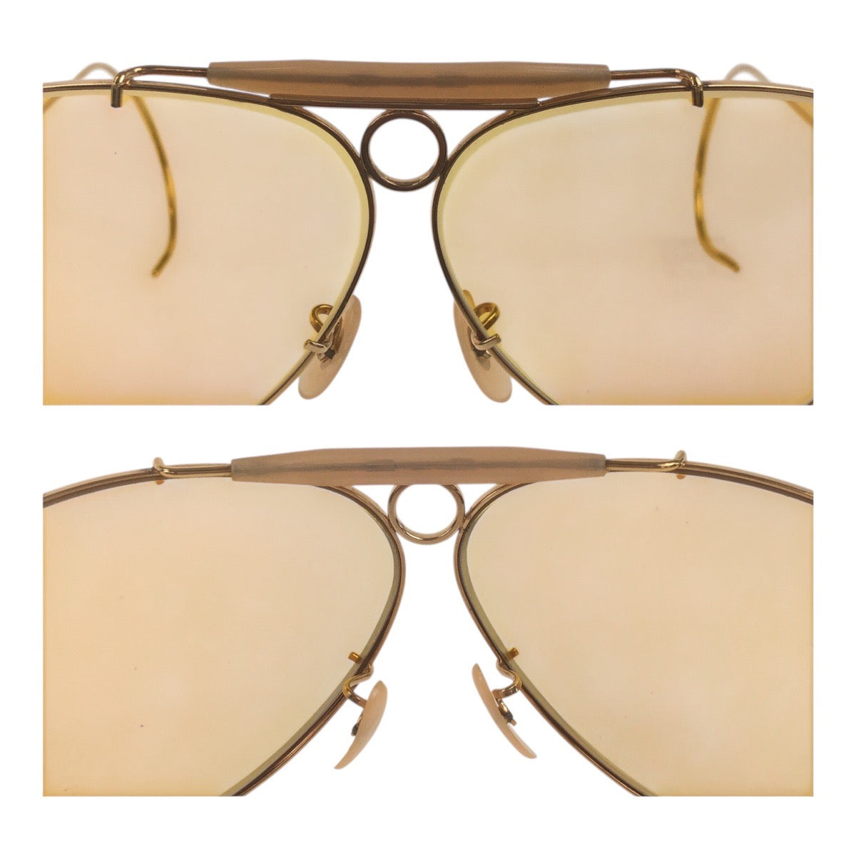 18477
Ray-Ban レイバン ヴィンテージ B&L RAY-BAN U.S.A イエロー ゴールド金具 ガラス / メタル サングラス ティアドロップ  メンズ AB12