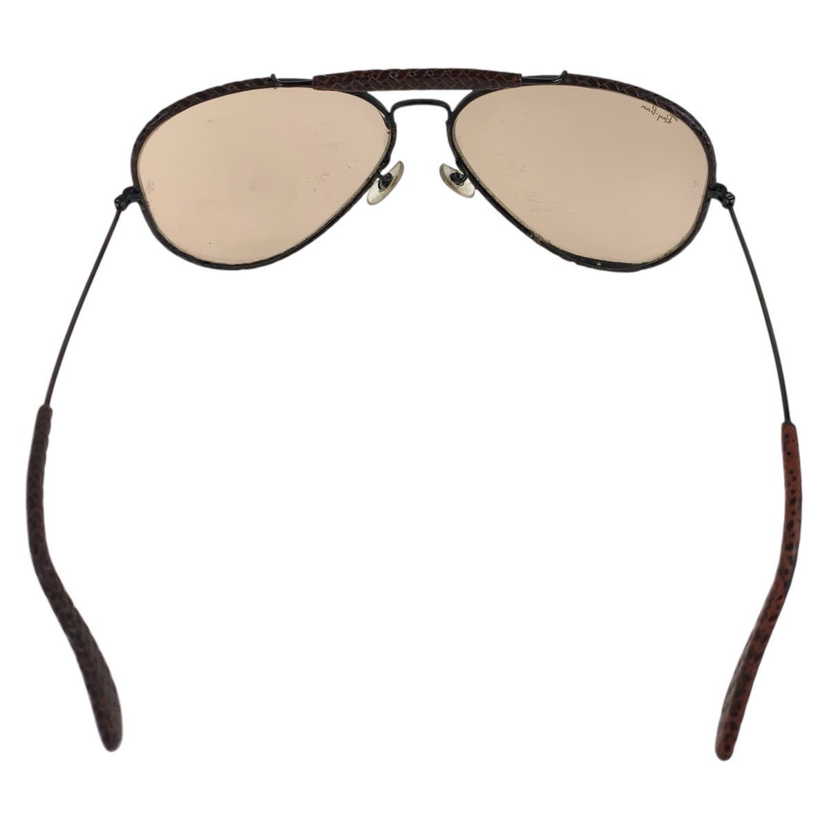 18479
Ray-Ban レイバン ヴィンテージ ボシュロム アビエーター ブラウン ブラック メタル / レザー 62◻︎14 サングラス 男女兼用 ティアドロップ  メンズ AB26