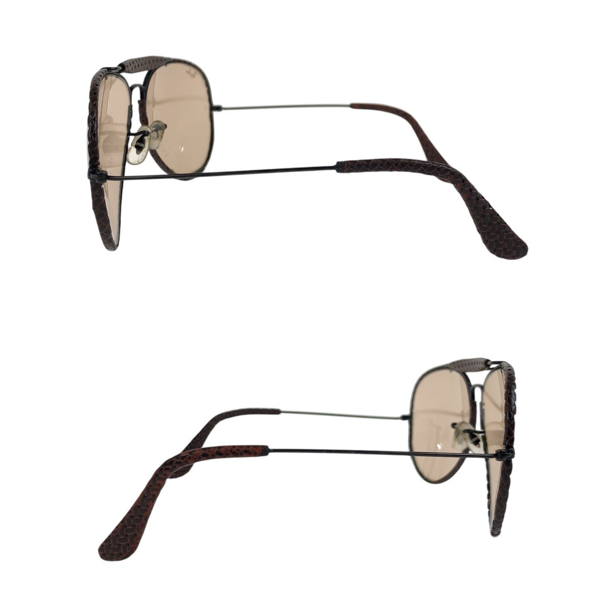 18479
Ray-Ban レイバン ヴィンテージ ボシュロム アビエーター ブラウン ブラック メタル / レザー 62◻︎14 サングラス 男女兼用 ティアドロップ  メンズ AB26