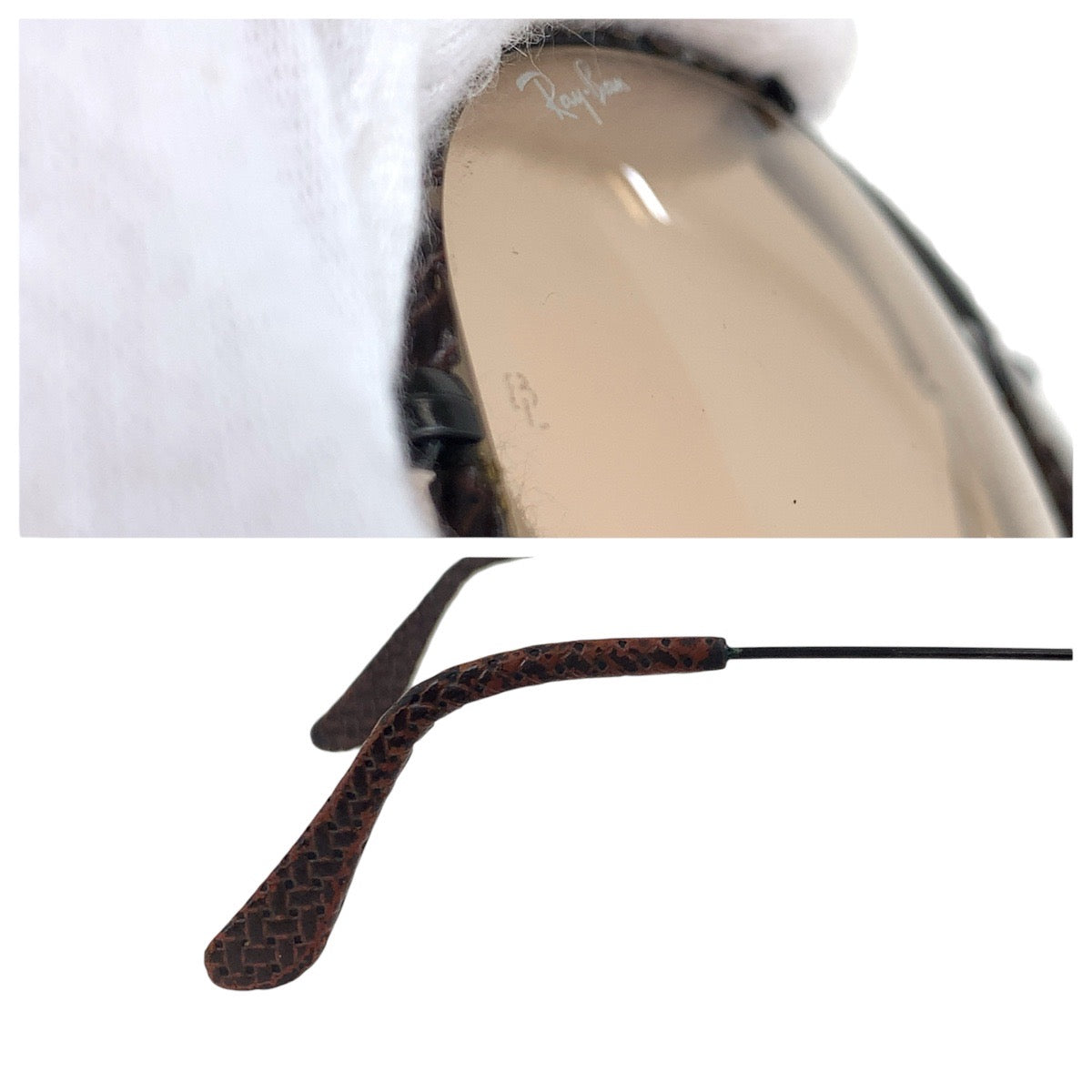18479
Ray-Ban レイバン ヴィンテージ ボシュロム アビエーター ブラウン ブラック メタル / レザー 62◻︎14 サングラス 男女兼用 ティアドロップ  メンズ AB26