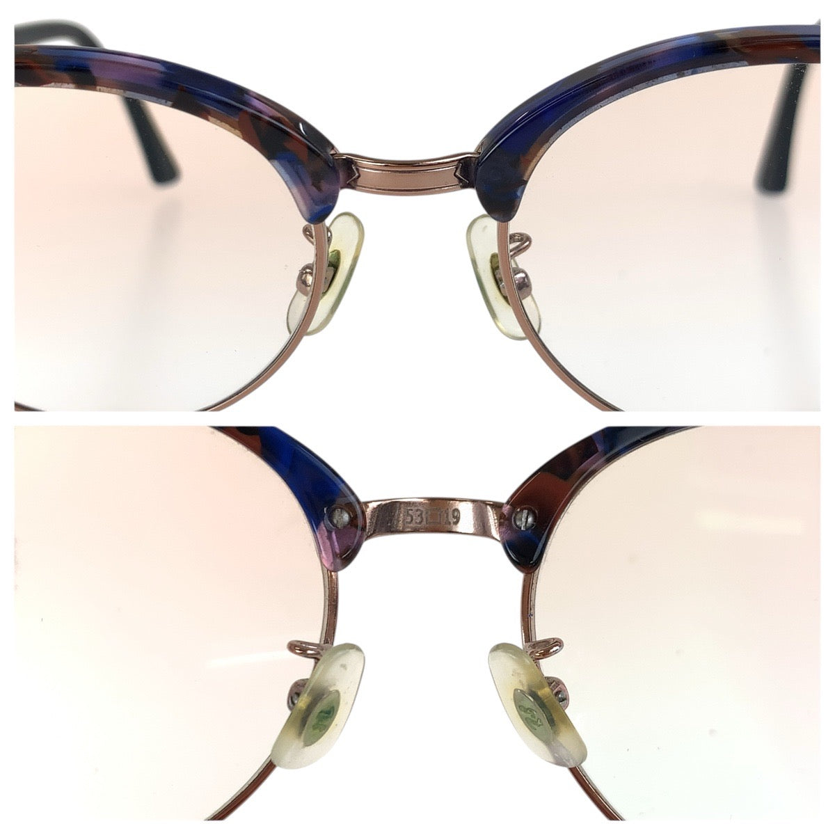 18480
Ray-Ban レイバン マーブル柄 クラブラウンド ブラック ブルー ピンクゴールド プラスチック / メタル RB 4246F 1256/51 53◻︎19 145 2N サングラス 男女兼用 ボストン  メンズ AB10