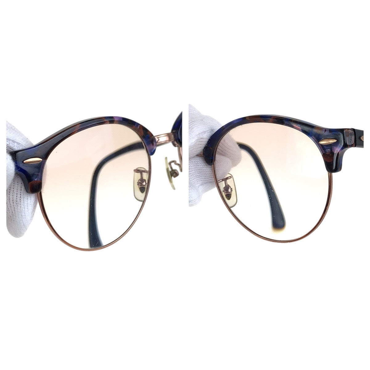 18480
Ray-Ban レイバン マーブル柄 クラブラウンド ブラック ブルー ピンクゴールド プラスチック / メタル RB 4246F 1256/51 53◻︎19 145 2N サングラス 男女兼用 ボストン  メンズ AB10