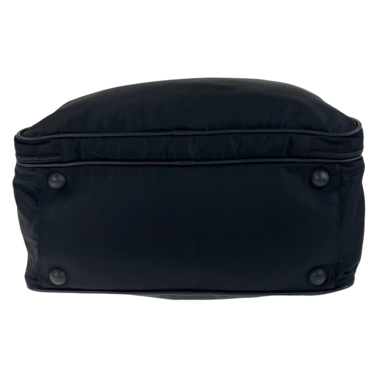 18481
PRADA プラダ テスート サフィアーノ 三角ロゴプレート ブラック 黒 シルバー金具 ナイロン / レザー ビジネスバッグ ブリーフケース  メンズ ABP50