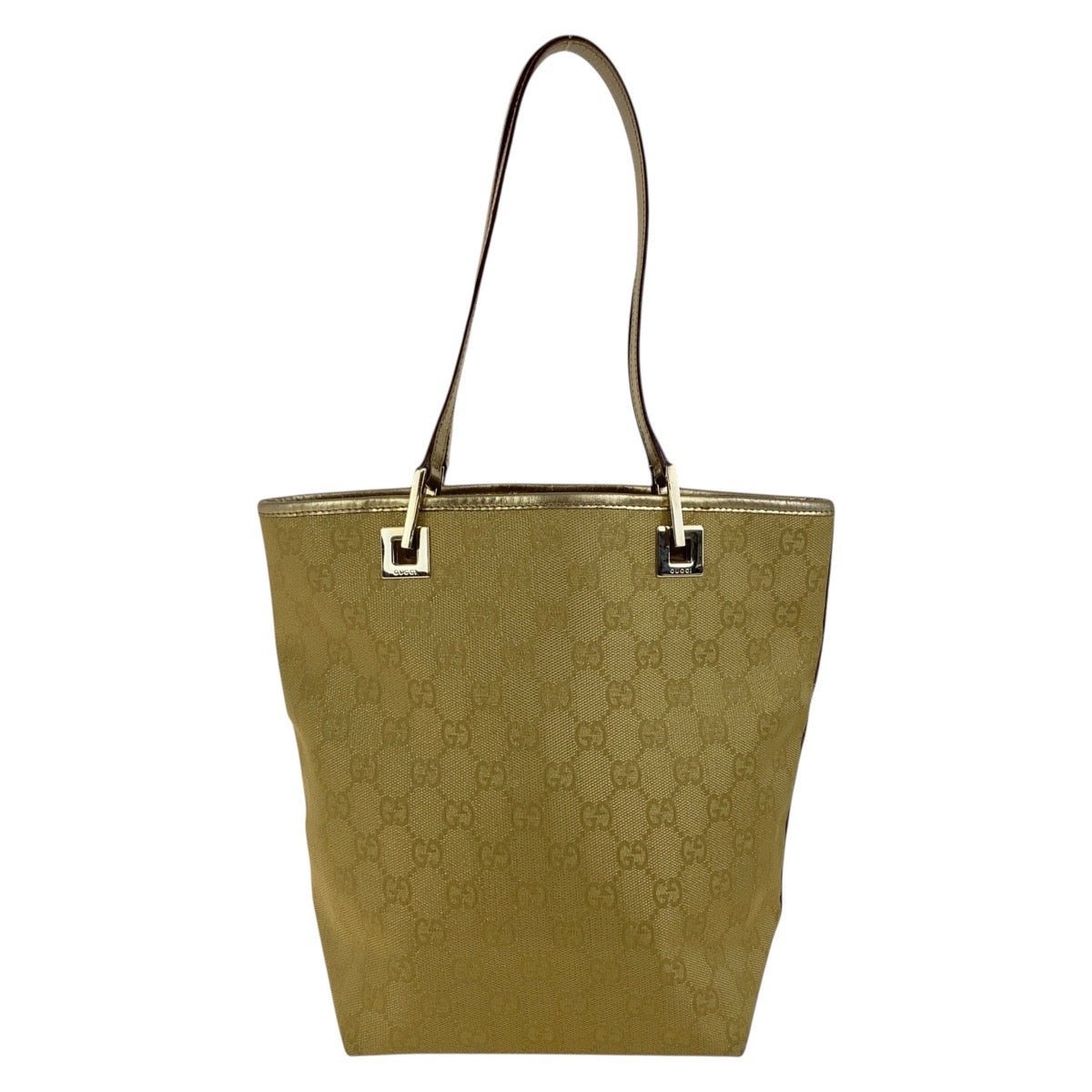 18498
GUCCI グッチ ゴールド ゴールド金具 GGキャンバス / レザー 002 1099 ショルダーバッグ トートバッグ レディース AB36