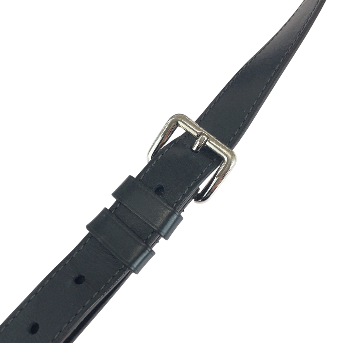 18501
LOUIS VUITTON ルイヴィトン グレー シルバー金具 レザー ショルダーストラップのみ  メンズ AB21