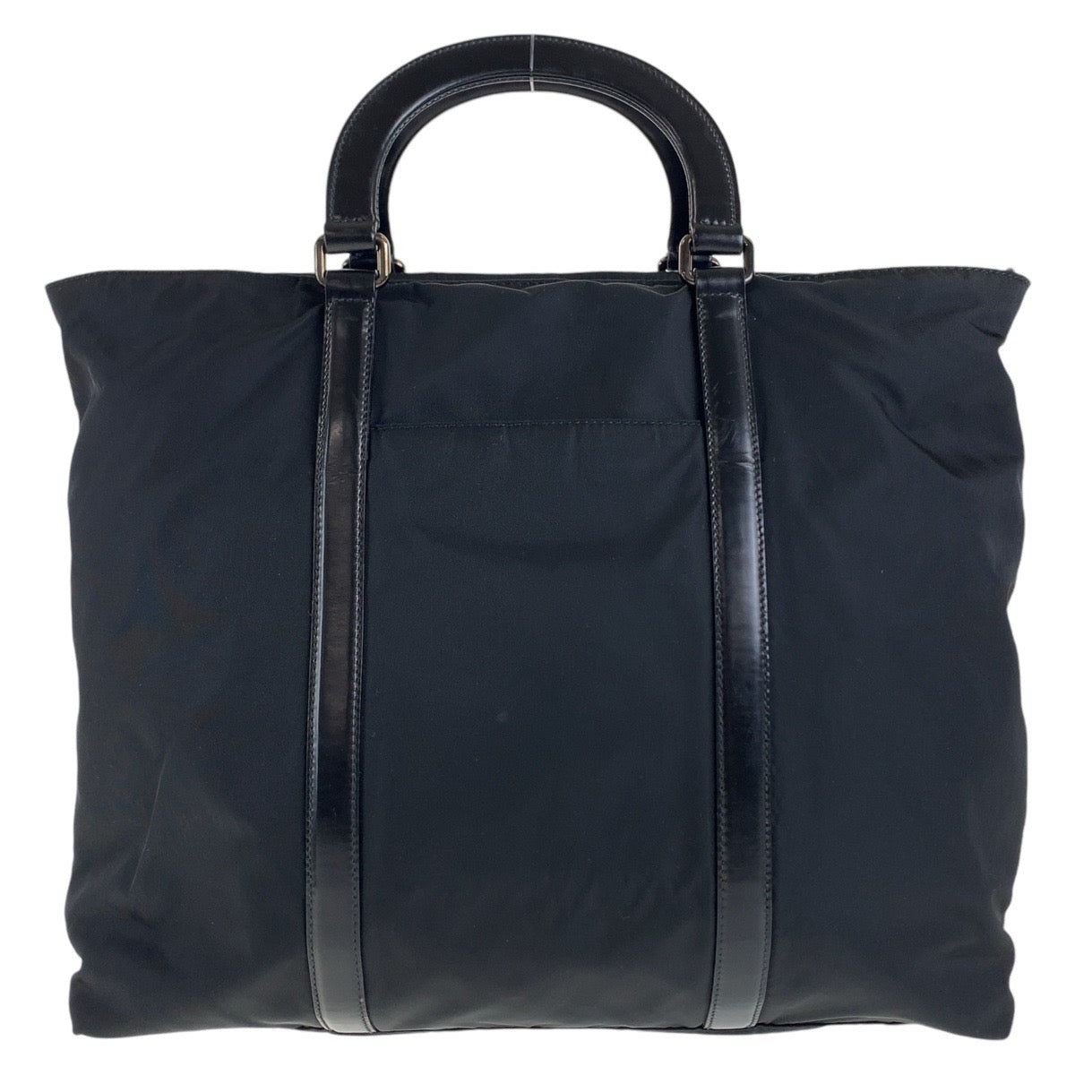18505
PRADA プラダ テスート 三角ロゴプレート ストラップあり ブラック 黒 ガンメタ金具 ナイロン / レザー ビジネスバッグ ブリーフケース 2way  メンズ ABP54