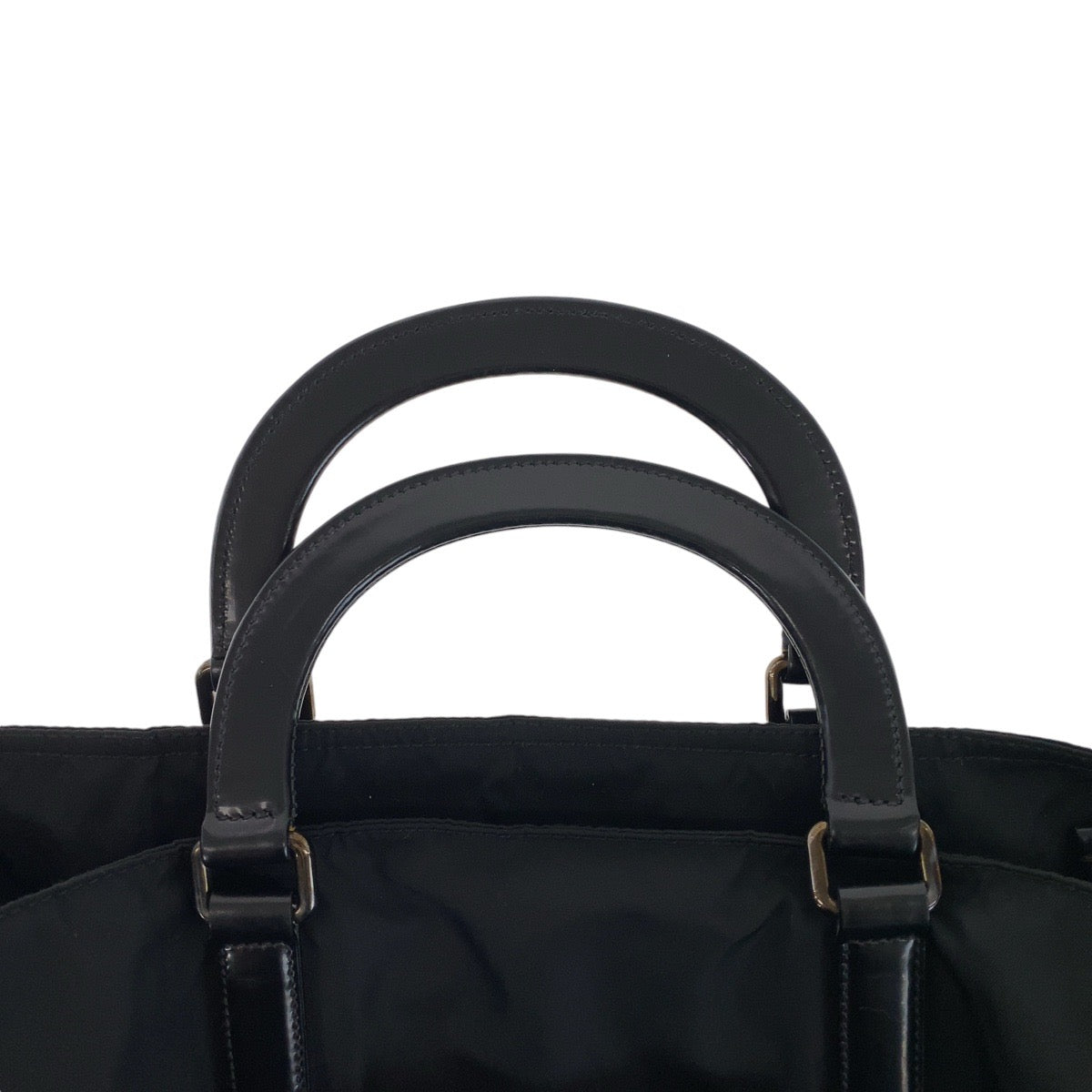 18505
PRADA プラダ テスート 三角ロゴプレート ストラップあり ブラック 黒 ガンメタ金具 ナイロン / レザー ビジネスバッグ ブリーフケース 2way  メンズ ABP54