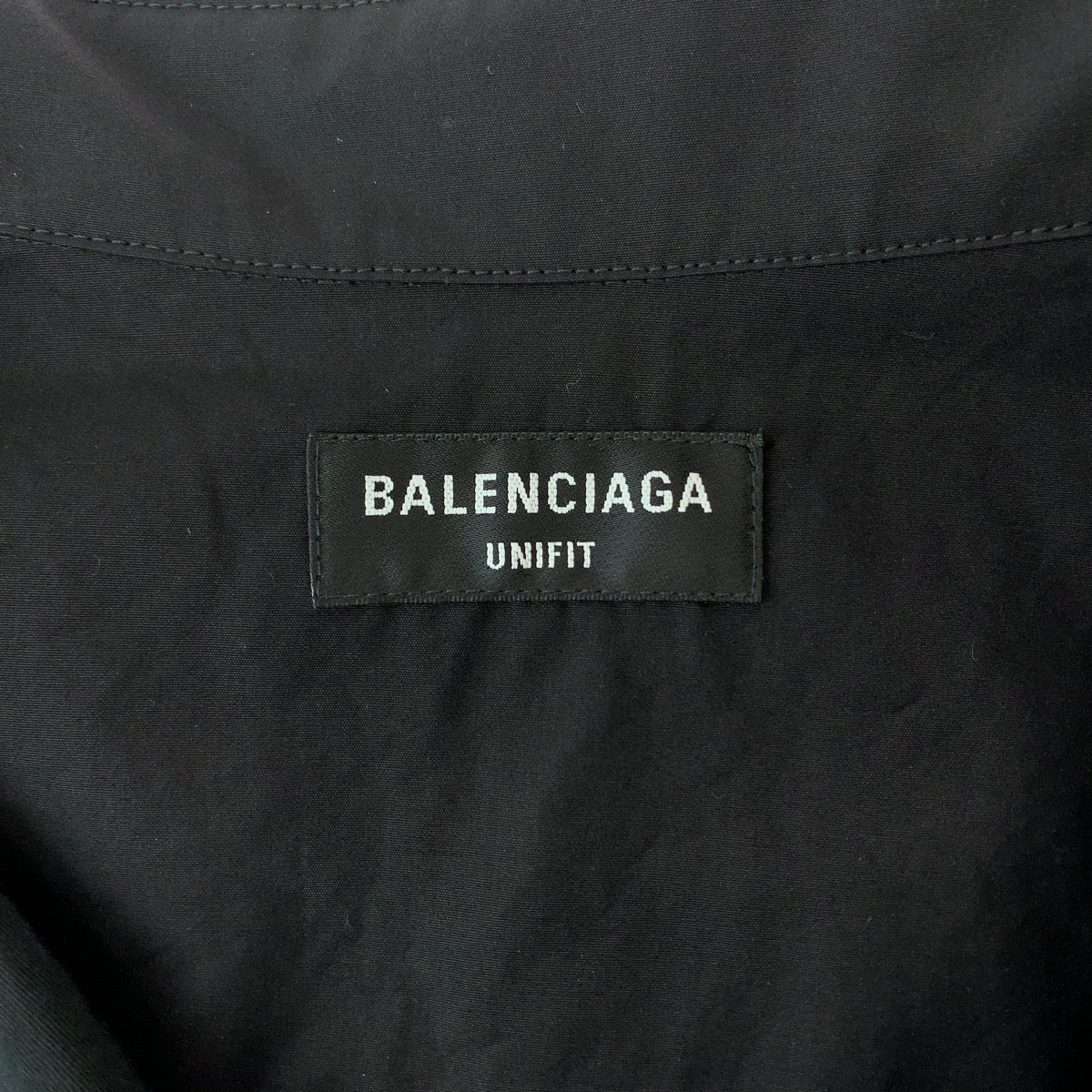 18511
BALENCIAGA バレンシアガ 胃素材 ドッキング サイズXXS ブラック コットン 658854 TKO13 長袖シャツ ドッキングシャツ メンズ A36