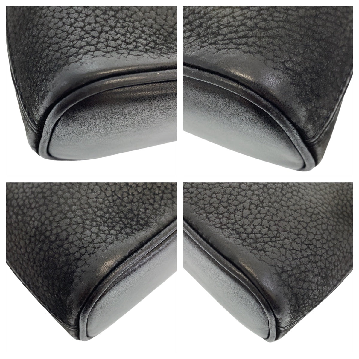 18513
CELINE セリーヌ ヴィンテージ トリオンフ ブラック 黒 ゴールド金具 レザー ミニショルダーバッグ アクセサリーポーチ ポシェット  レディース ABP43