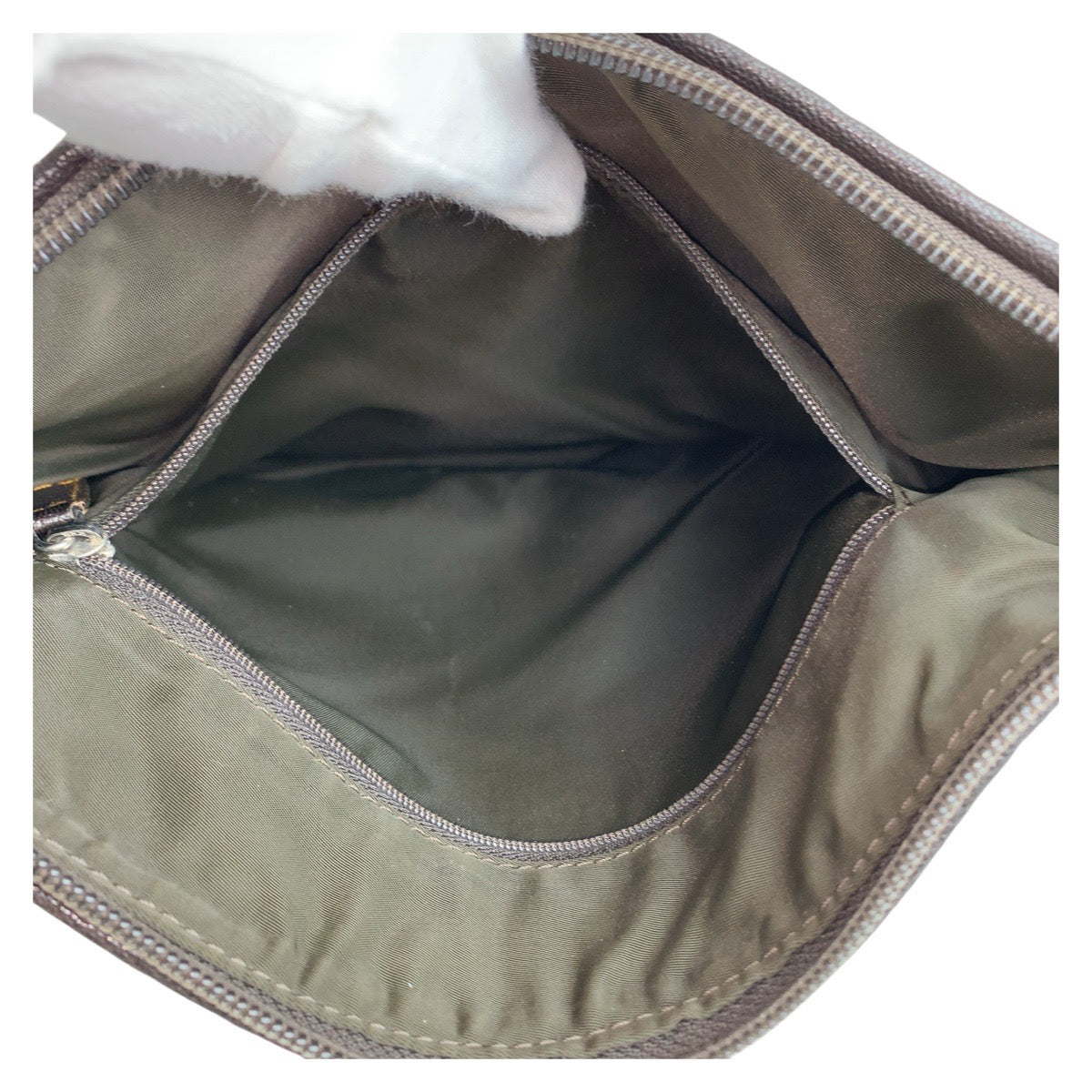 18519
Christian Dior クリスチャンディオール ヴィンテージ トロッター ベージュ ブラウン シルバー金具 キャンバス / レザー ショルダーバッグ メッセンジャーバッグ レディース AB52