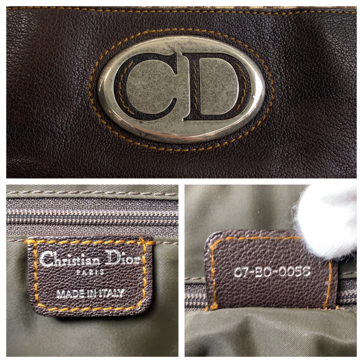 18519
Christian Dior クリスチャンディオール ヴィンテージ トロッター ベージュ ブラウン シルバー金具 キャンバス / レザー ショルダーバッグ メッセンジャーバッグ レディース AB52