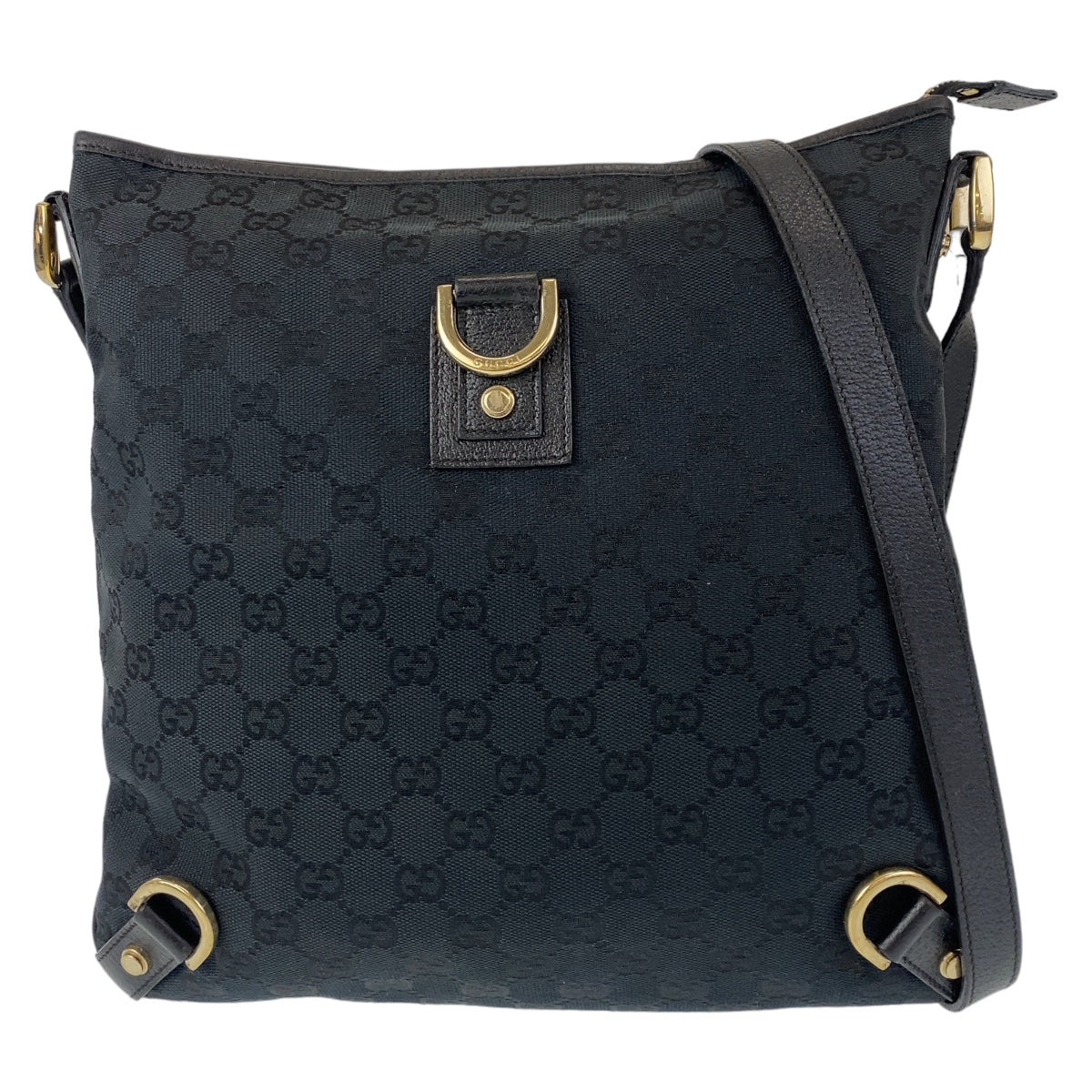 18521
GUCCI グッチ アビー ブラック 黒 ゴールド金具 GGキャンバス / レザー 131326 ショルダーバッグ メッセンジャーバッグ  レディース ABP41