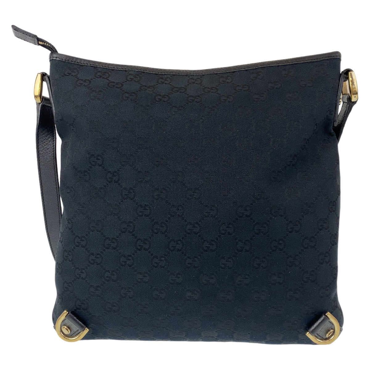 18521
GUCCI グッチ アビー ブラック 黒 ゴールド金具 GGキャンバス / レザー 131326 ショルダーバッグ メッセンジャーバッグ  レディース ABP41