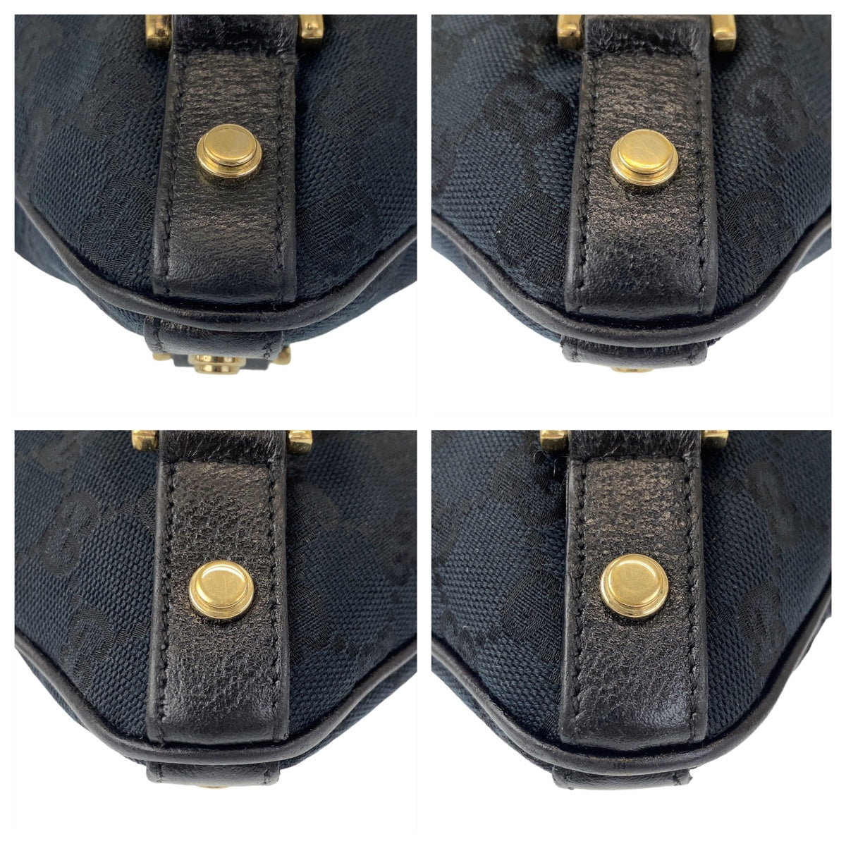 18521
GUCCI グッチ アビー ブラック 黒 ゴールド金具 GGキャンバス / レザー 131326 ショルダーバッグ メッセンジャーバッグ  レディース ABP41