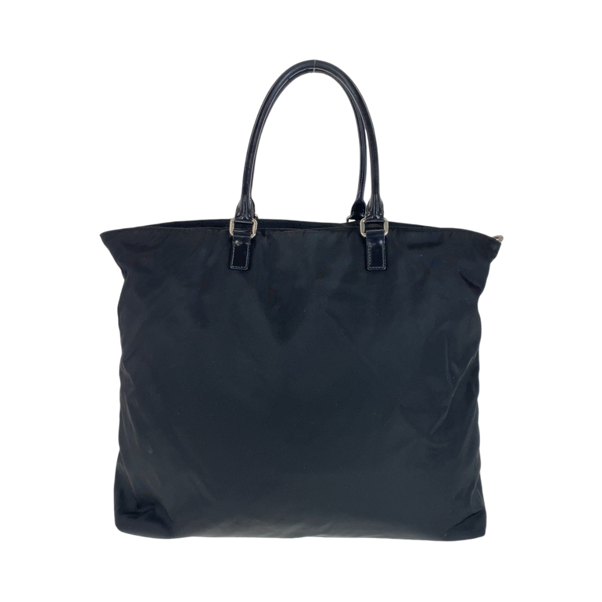 18523
PRADA プラダ テスート ロゴ型押し ブラック 黒 シルバー金具 ナイロン BN1105 トートバッグ ショルダーバッグ 2way レディース AB48