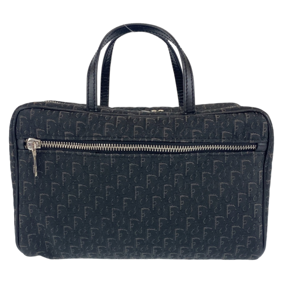 18526
Dior ディオール トロッター オブリーク ストリートシック ブラック シルバー金具 キャンバス / レザー MC0053 ハンドバッグ バニティバッグ レディース ABP48