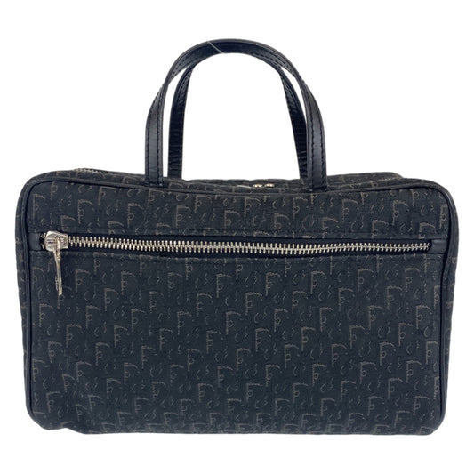 18526
Dior ディオール トロッター オブリーク ストリートシック ブラック シルバー金具 キャンバス / レザー MC0053 ハンドバッグ バニティバッグ レディース ABP48