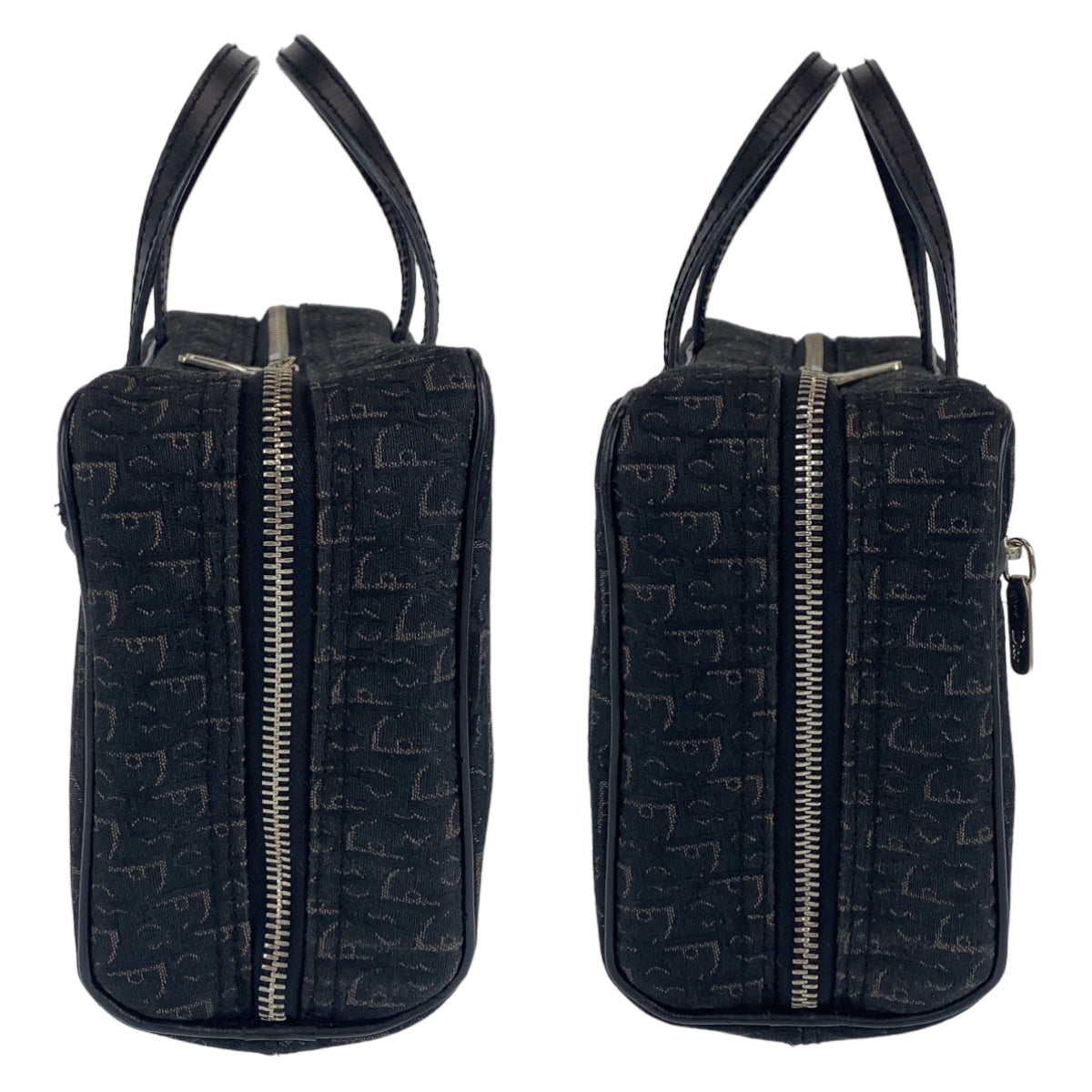 18526
Dior ディオール トロッター オブリーク ストリートシック ブラック シルバー金具 キャンバス / レザー MC0053 ハンドバッグ バニティバッグ レディース ABP48