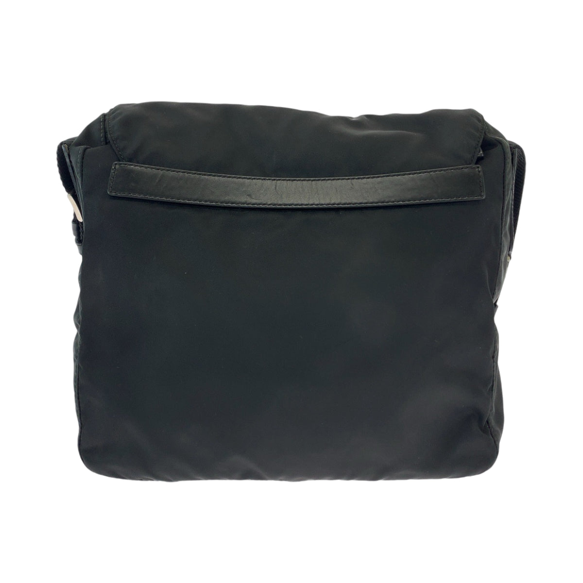 18535
PRADA プラダ テスート 三角ロゴプレート 男女兼用 ブラック 黒 シルバー金具 ナイロン BT8994 ショルダーバッグ ポシェット  メンズ ABP43