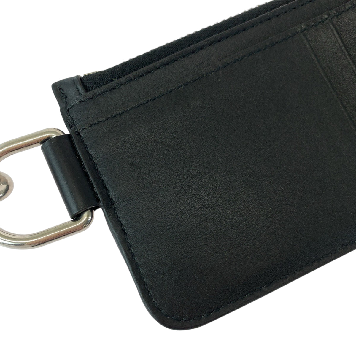 18537
BALENCIAGA バレンシアガ ロゴ ブラック シルバー金具 レザー 655594 チェーン付きコインケース フラグメントケース カードケース  メンズ ABP40