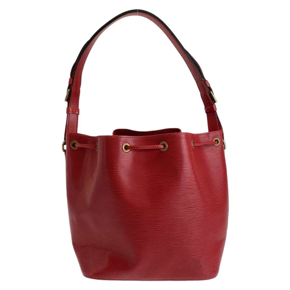 18539
LOUIS VUITTON ルイヴィトン エピ プチノエ レッド ゴールド金具 エピレザー M44107 巾着バッグ ショルダーバッグ レディース AB32