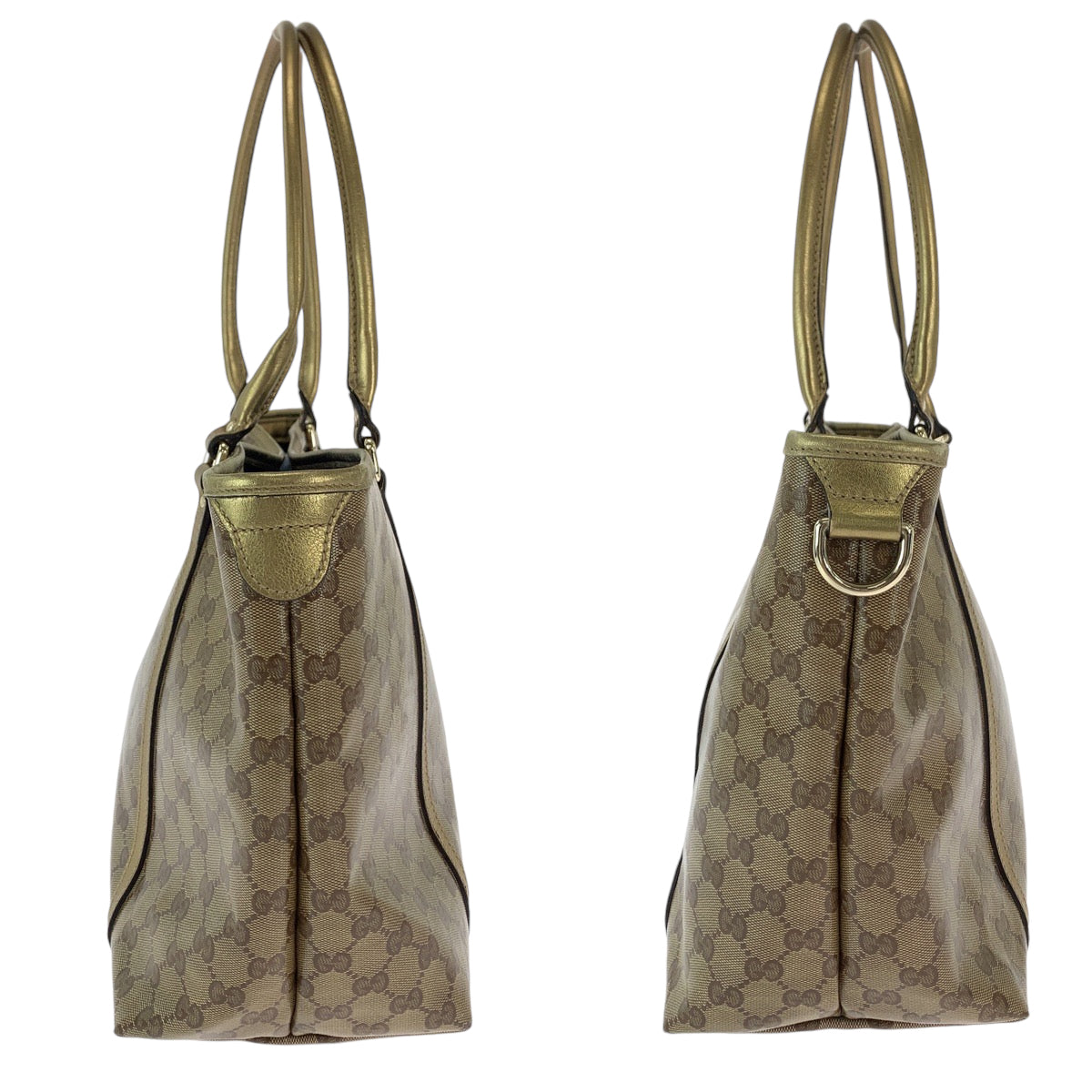 18540
GUCCI グッチ GGクリスタル ブラウン ゴールド ゴールド金具 GGスプリームキャンバス 197953 トートバッグ ショルダーバッグ  レディース AB43