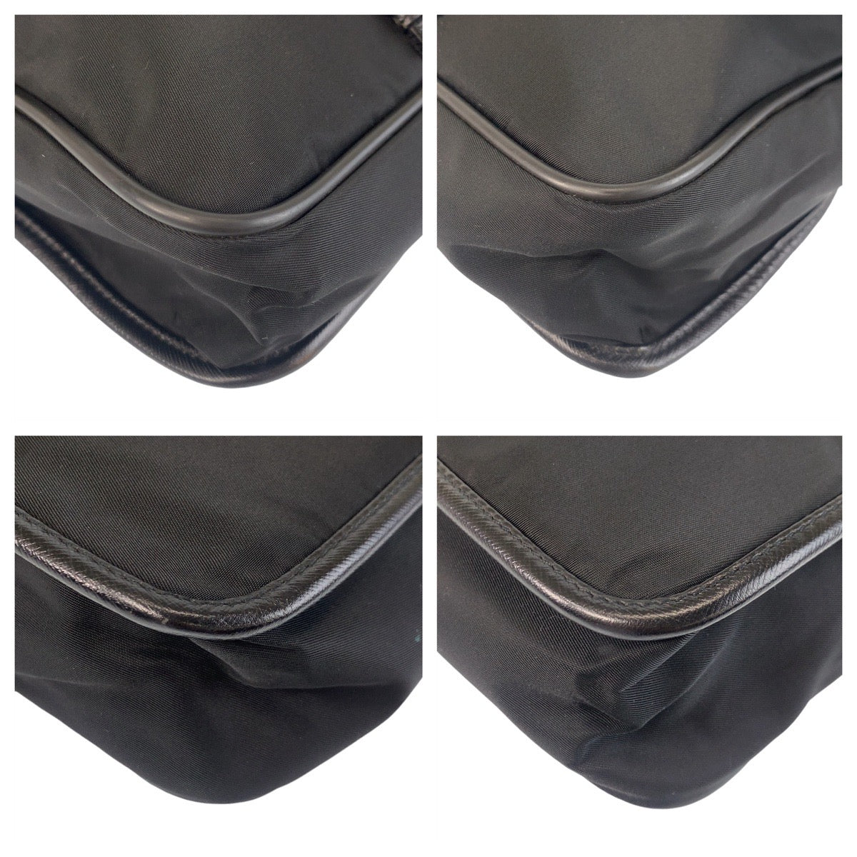 18545
PRADA プラダ テスート 三角ロゴプレート ブラック 黒 シルバー金具 ナイロン ショルダーバッグ メッセンジャーバッグ  レディース ABP48