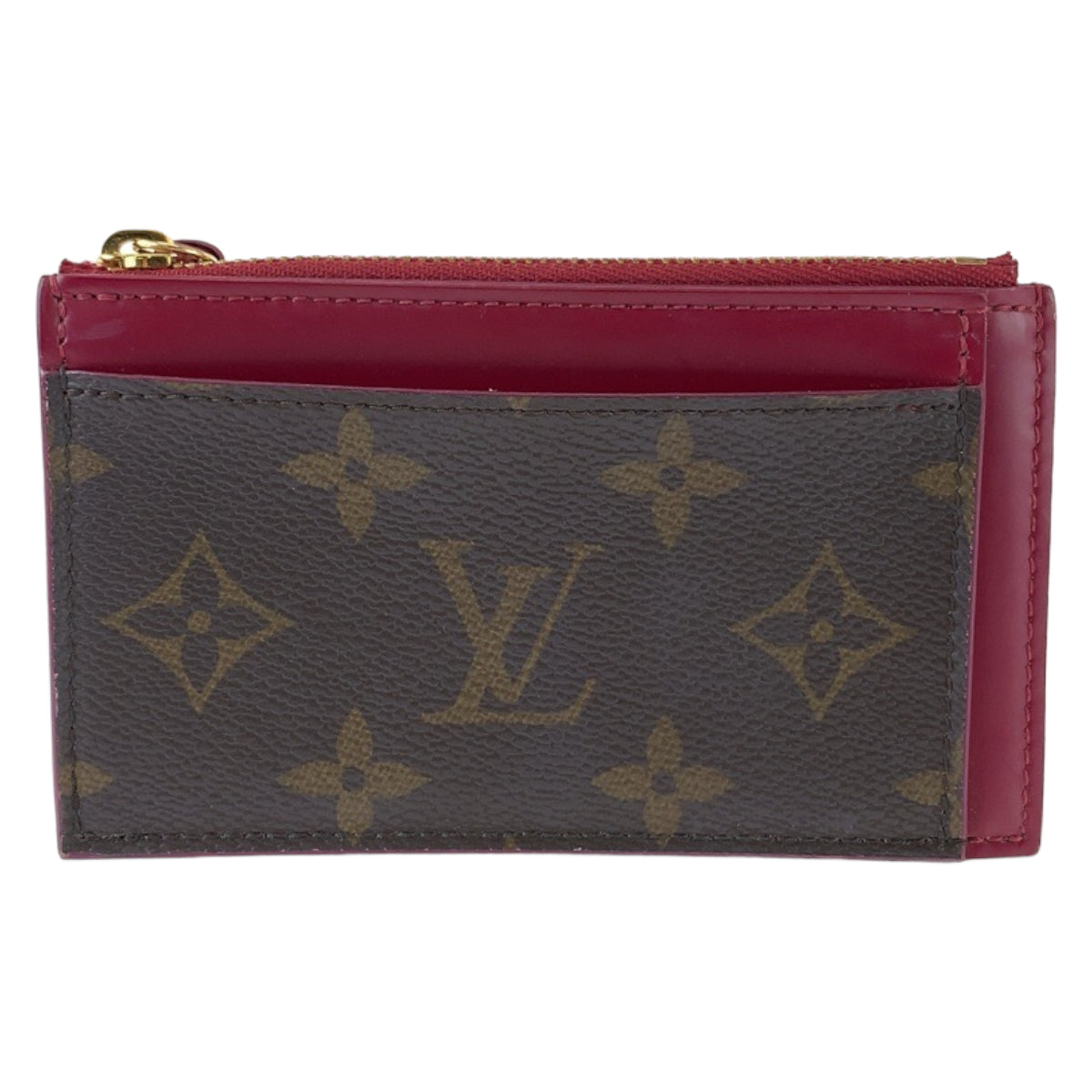 18547
LOUIS VUITTON ルイヴィトン モノグラム ポルトカルト ジップ ブラウン ワインレッド PVC M67889 フラグメントケース カードケース コインケース  レディース ABP39