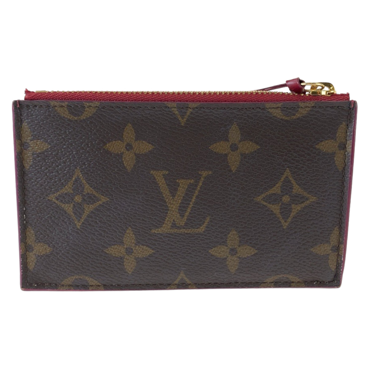 18547
LOUIS VUITTON ルイヴィトン モノグラム ポルトカルト ジップ ブラウン ワインレッド PVC M67889 フラグメントケース カードケース コインケース  レディース ABP39