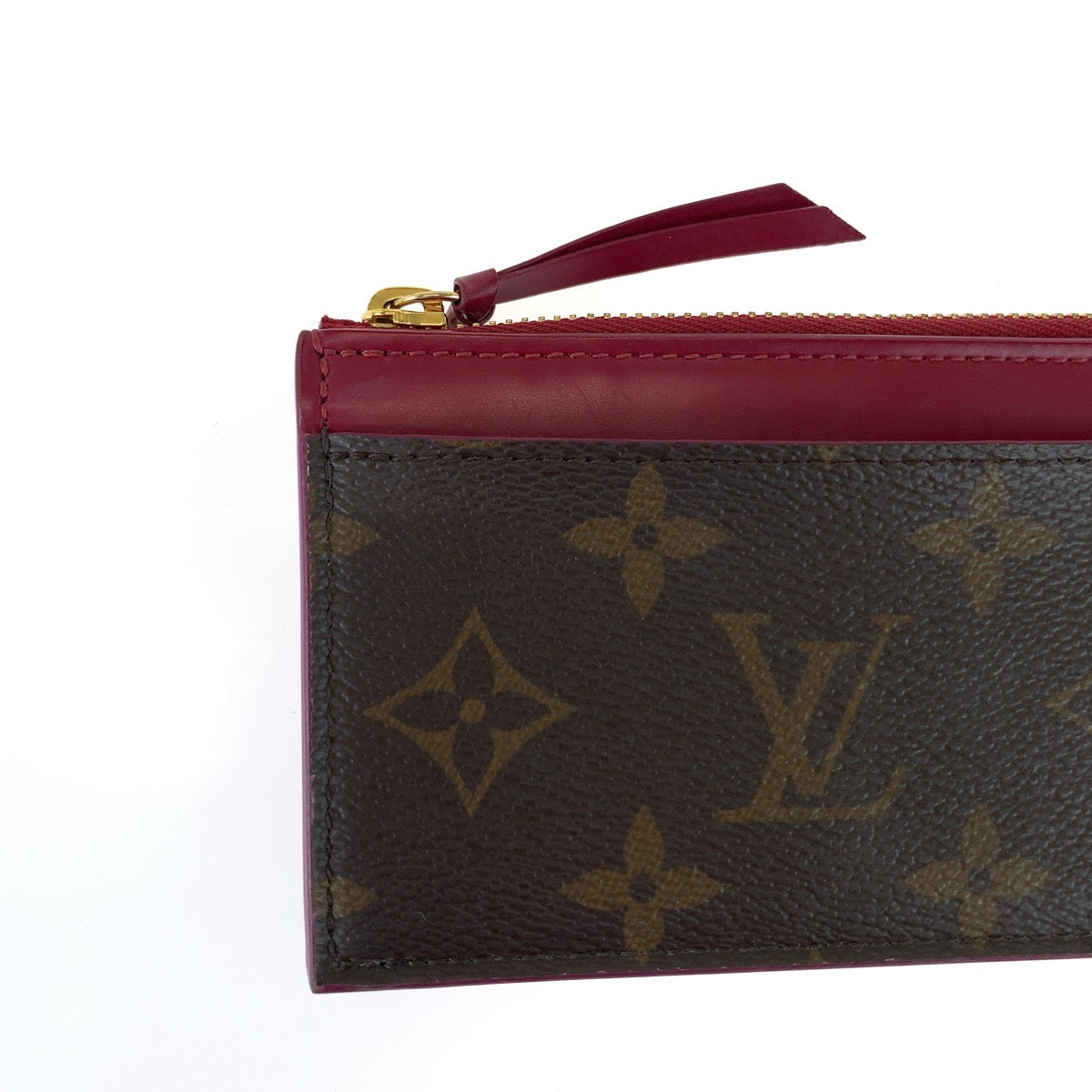 18547
LOUIS VUITTON ルイヴィトン モノグラム ポルトカルト ジップ ブラウン ワインレッド PVC M67889 フラグメントケース カードケース コインケース  レディース ABP39