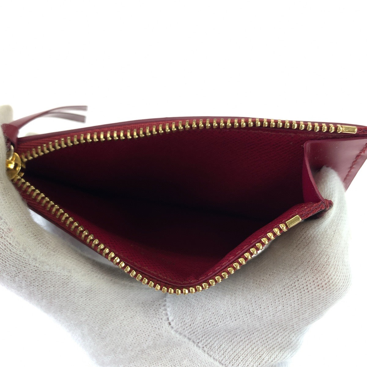 18547
LOUIS VUITTON ルイヴィトン モノグラム ポルトカルト ジップ ブラウン ワインレッド PVC M67889 フラグメントケース カードケース コインケース  レディース ABP39
