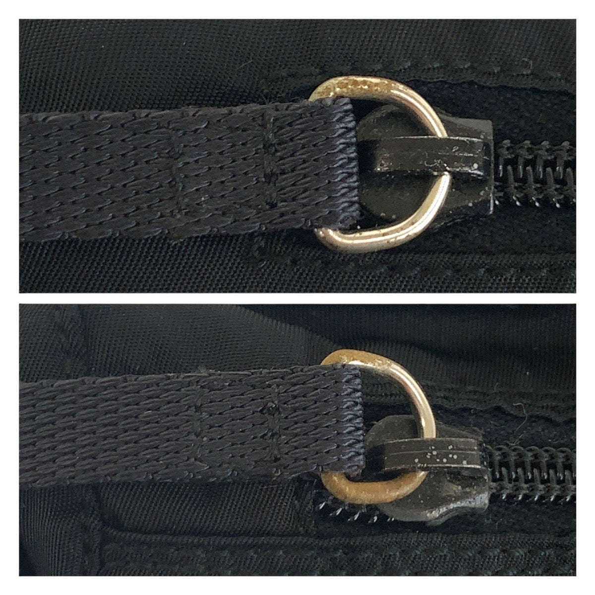 18556
PRADA プラダ テスート 三角ロゴプレート ブラック 黒 シルバー金具 ナイロン ショルダーバッグ ポシェット  レディース ABP43