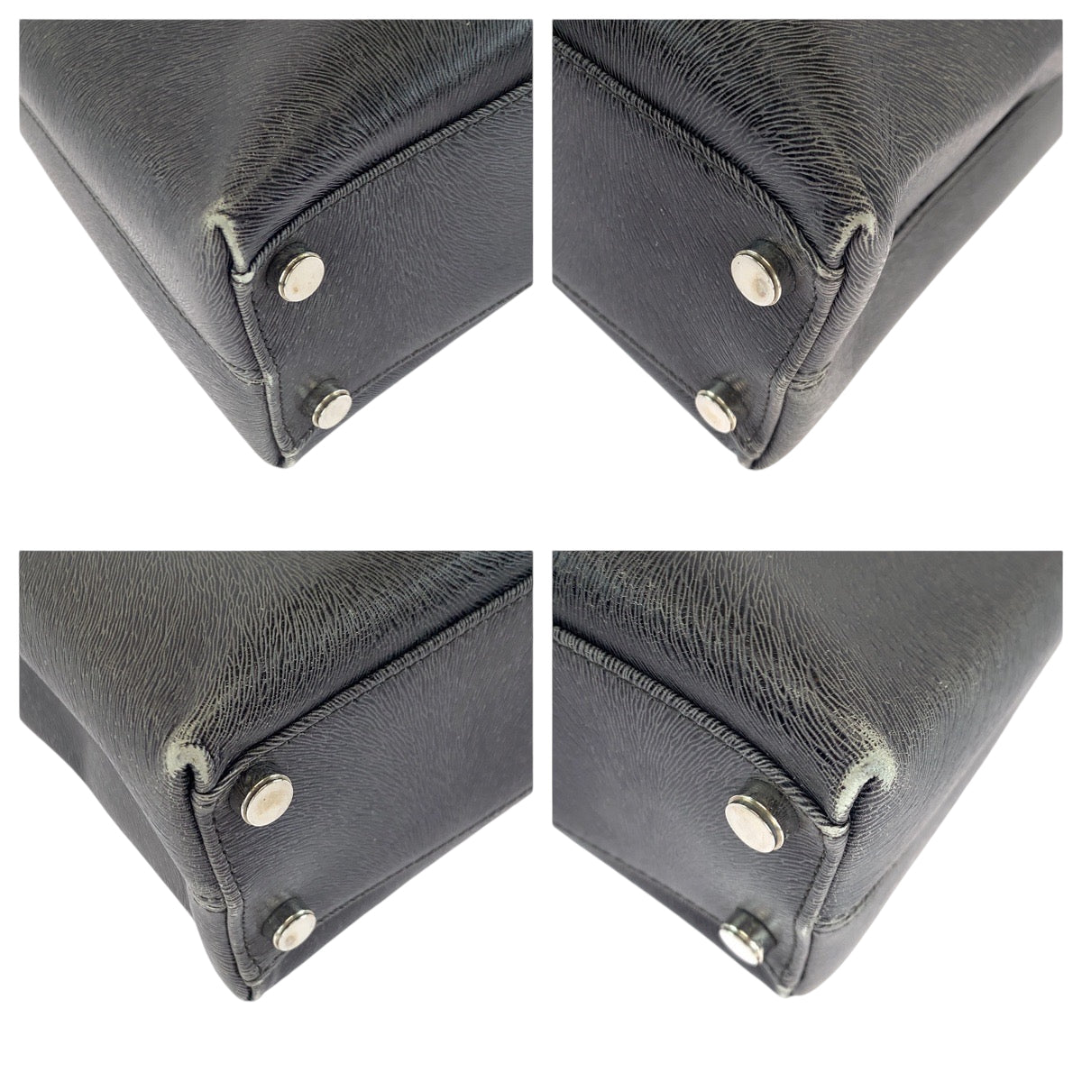 18557
Salvatore Ferragamo サルヴァトーレフェラガモ ガンチーニ グレー シルバー金具 レザー BA21 8849 ショルダーバッグ ハンドバッグ 2way レディース AB43