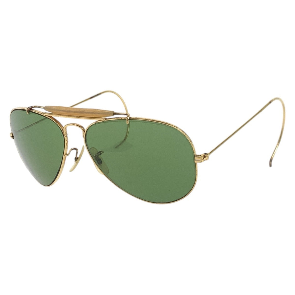 18562
Ray-Ban レイバン ヴィンテージ ボシュロム アビエーター ゴールド メタル 58◻︎14 サングラス 男女兼用 ティアドロップ メンズ AB10