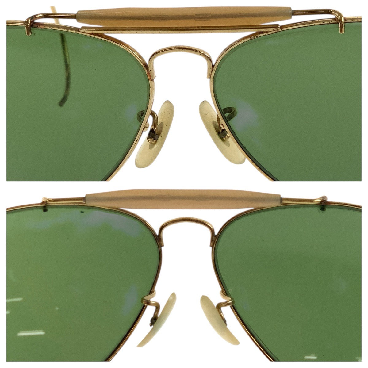18562
Ray-Ban レイバン ヴィンテージ ボシュロム アビエーター ゴールド メタル 58◻︎14 サングラス 男女兼用 ティアドロップ メンズ AB10