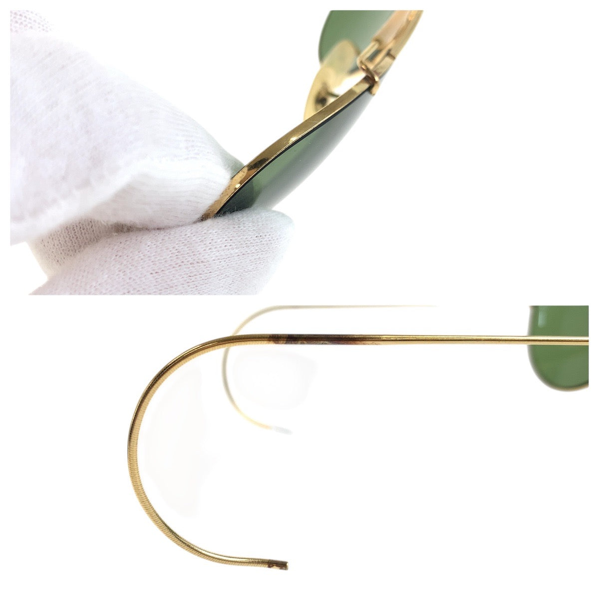 18562
Ray-Ban レイバン ヴィンテージ ボシュロム アビエーター ゴールド メタル 58◻︎14 サングラス 男女兼用 ティアドロップ メンズ AB10
